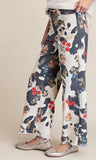 Flower Print Pant/ Ash