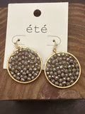 Beaded Round Dangle Earring