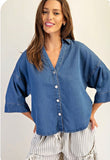 Denim Button Down Shirt