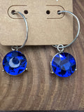 Large Rhinestone Dangle Earring