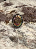 Golden Druzy Ring