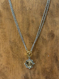 Two Tone Coin Necklace