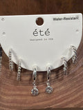 Water Resistant Huggie Hoop Trio