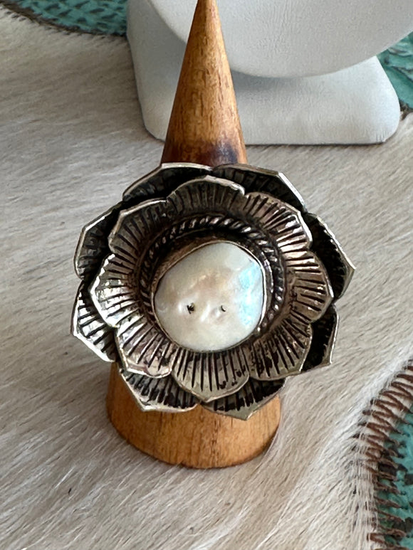 Pearl Flower Ring