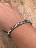 Flush Set Hinged Bangle Bracelet