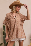 Flowy Ruffle Lace Top