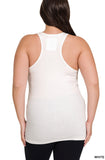 Plus Cotton Racer Back Tank