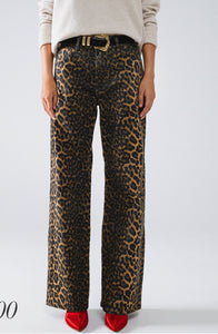 Brown Leopard Pant