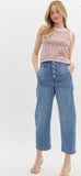 Cropped Barrel Jean