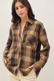 Plaid Flannel Shirt/Khaki