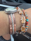 Copper Variscite Cuff Bracelet