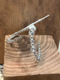 Crystal Accented Beaded Hoop