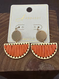 Fabric Fan Earring