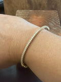 Prong Set Hinged Bangle