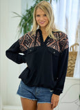 Zip Front Pullover with Bungie