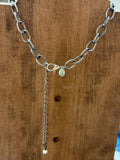 Wood Metal Necklace/Cream