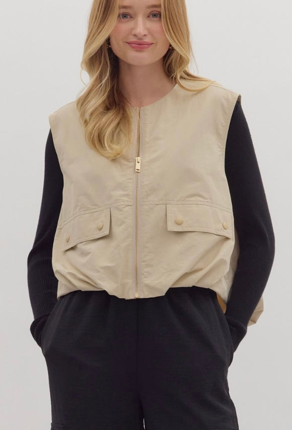 Front Pocket Zip Vest