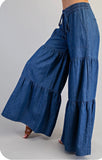 Tiered Wide Leg Pant