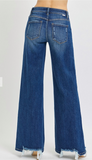 RISEN MID RISE WIDE LEG JEAN