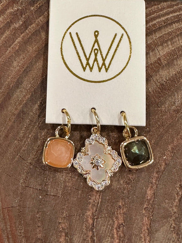 18-24k gold charms