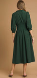 Palm Green Zip Dress