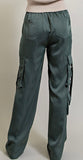 Silk cargo pant