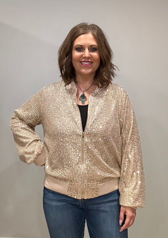 Gold Sequin Jacket