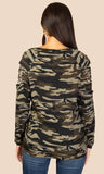 Leopard Slit sleeve shirt