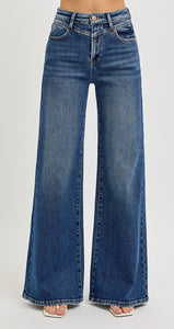 Risen High Rise Wide-Front Yoke Jean