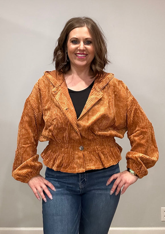 Caramel Corduroy Jacket