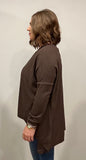 Chocolate Hi-Lo Sweater