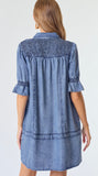 Button down tencel dress