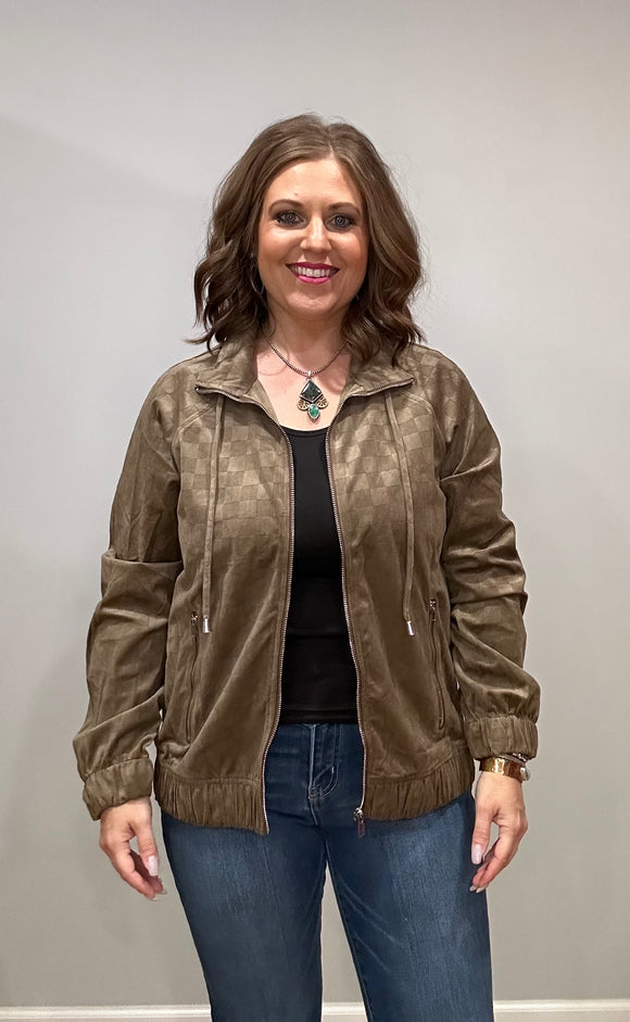 Olive Zipper Jacket