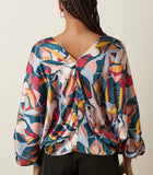 Satin Tie Blouse