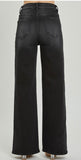 Risen High-Rise Distressed Wide Leg Jean