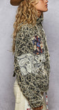 Frayed Leopard Jacket