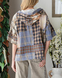 Plaid Button Down Hoodie