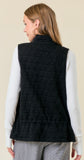 Zip-Up Quilted Vest