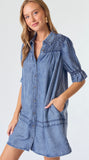 Button down tencel dress