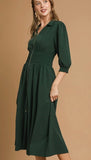 Palm Green Zip Dress
