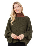 Sweater Poncho with Sleeves