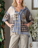 Plaid Button Down Hoodie