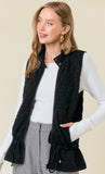 Zip-Up Quilted Vest