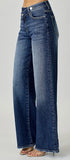 Risen Mid-Rise Crossover Wide Leg Jean