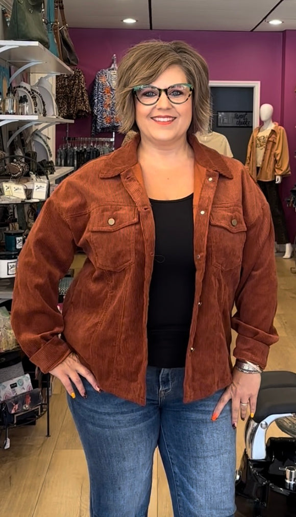 Rust Corduroy Jacket