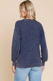 Navy Mineral Wash Sweater