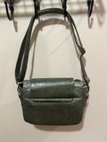 The Rainier Crossbody Bag/Green Croc