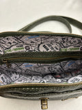 The Rainier Crossbody Bag/Green Croc