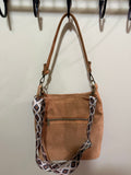 Suede Leather Simplistic Slouch Bag
