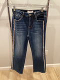 Risen Straight Glitzy Ankle Jean